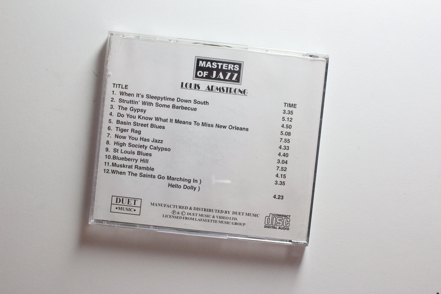 Louis Armstrong - Masters Of Jazz (NM-)