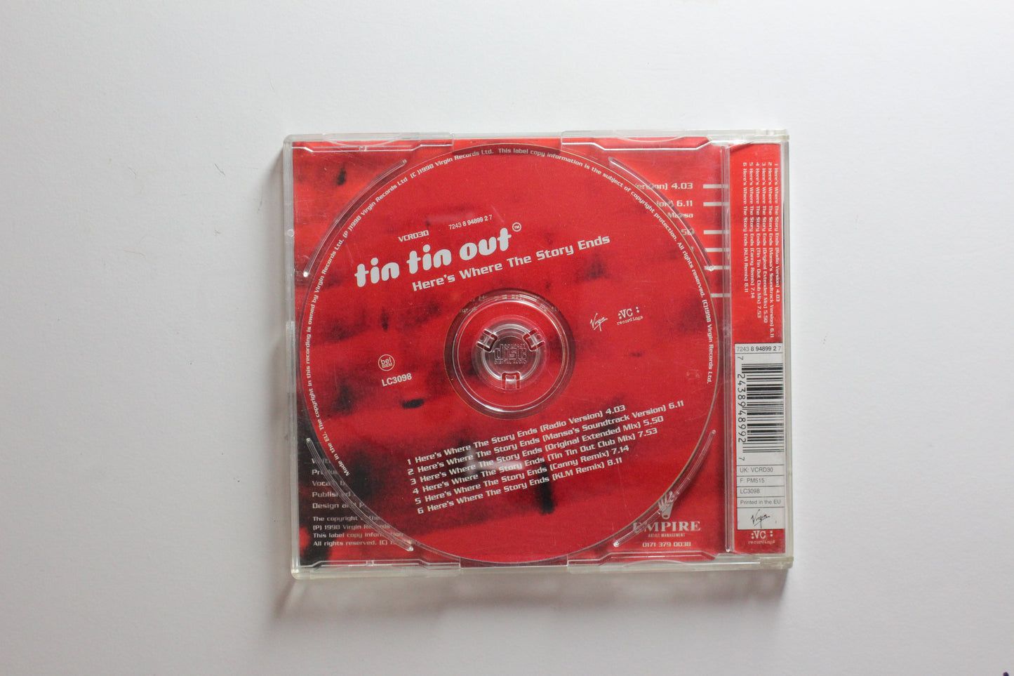 Tin Tin Out, Shelley Nelson - Here's Where The Story Ends (VG)
