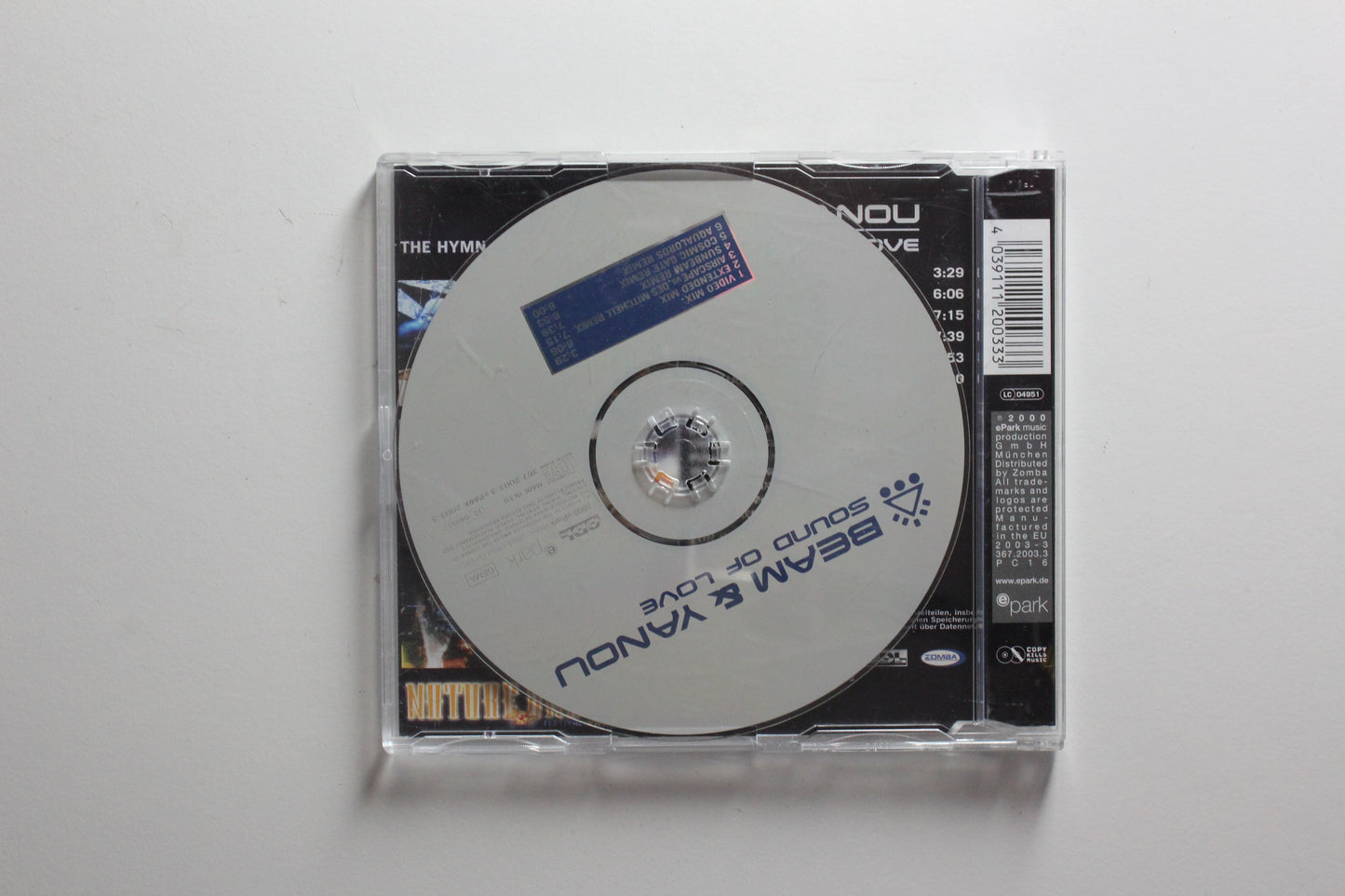 Beam & Yanou - Sound Of Love (The Hymn Of Nature One Festival 2000) (NM-)