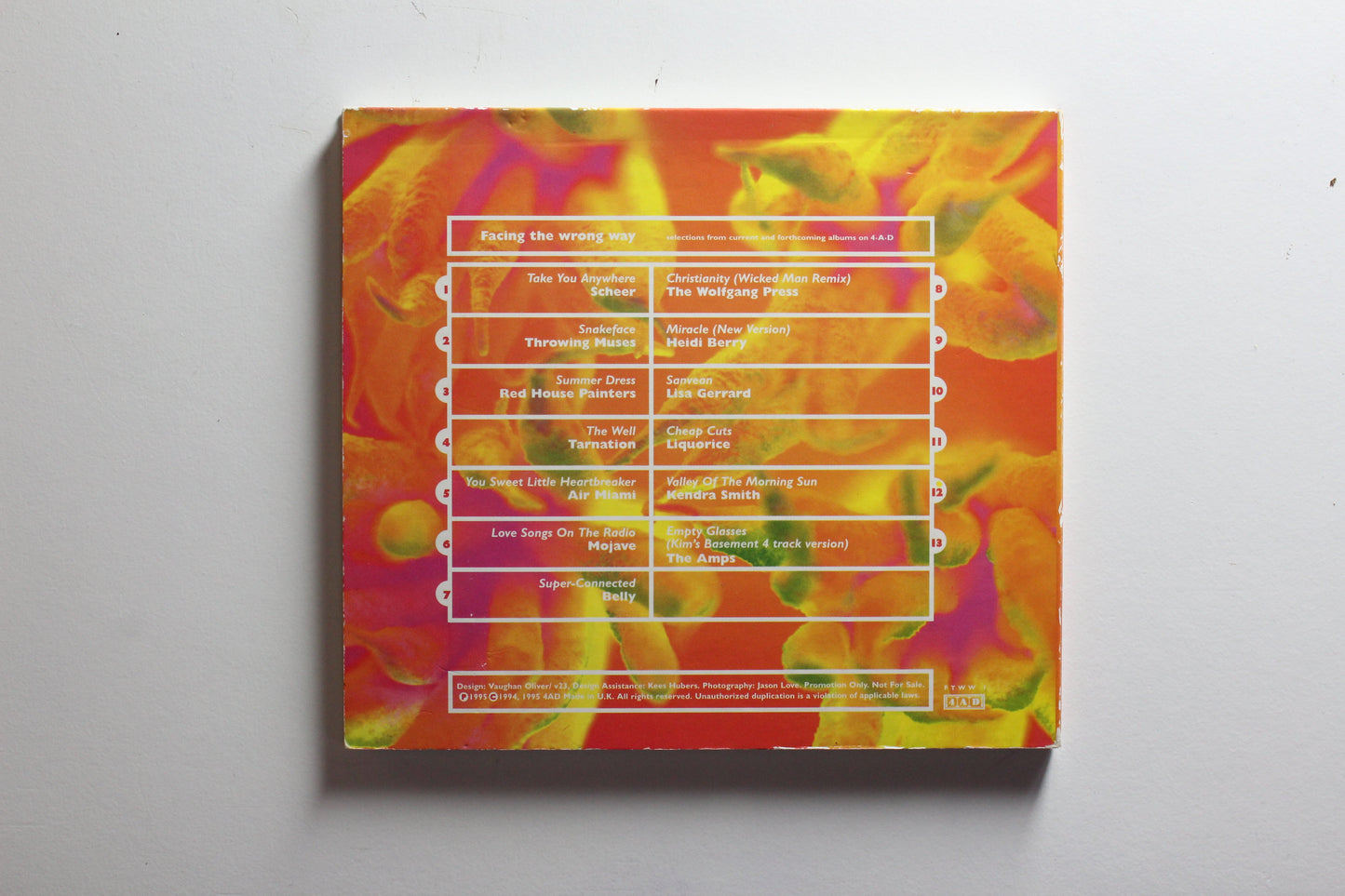 Compilation - Facing The Wrong Way (4AD Compilation) (VG-)