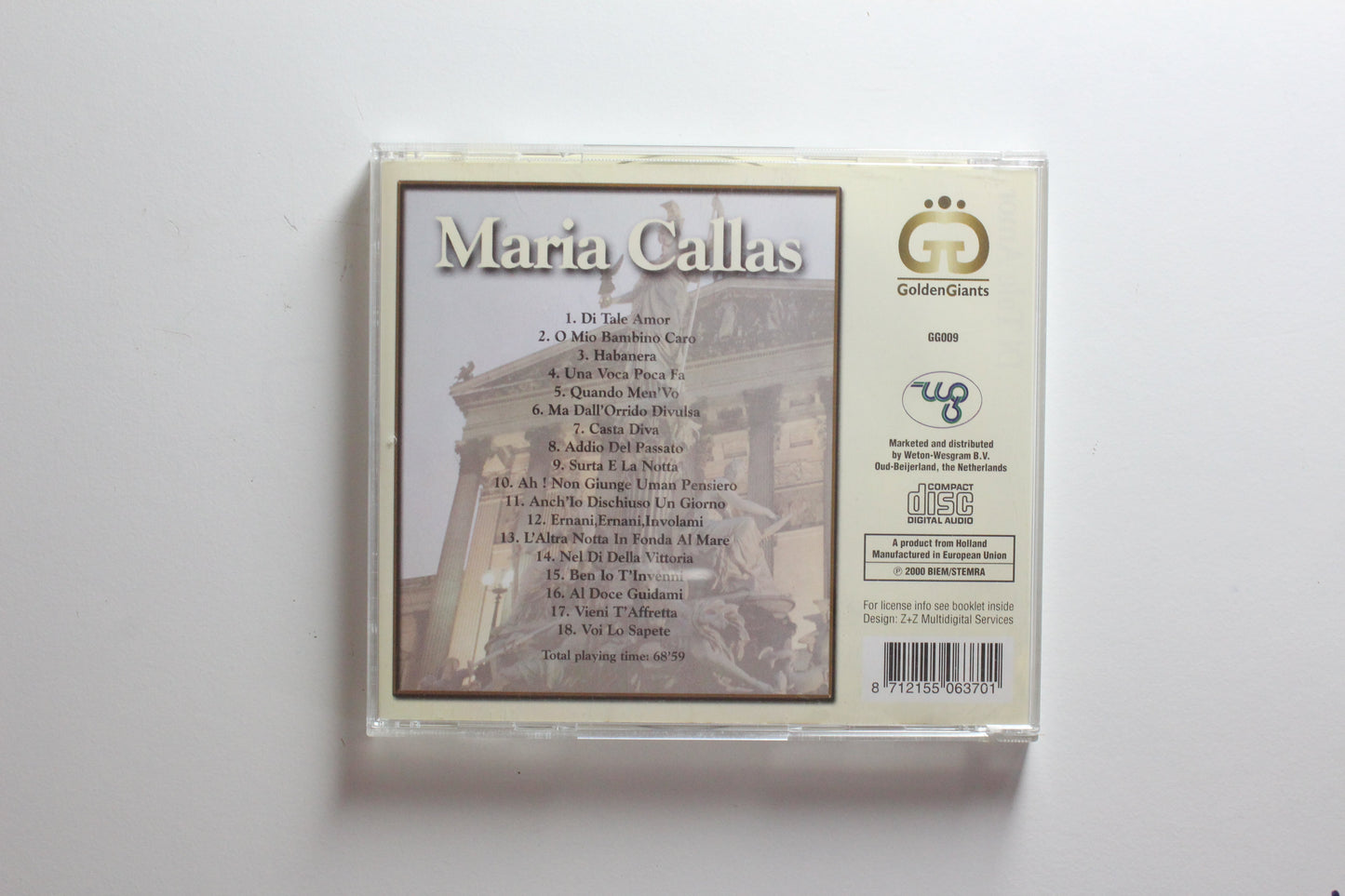 Maria Callas - Di Tale Amor (VG)