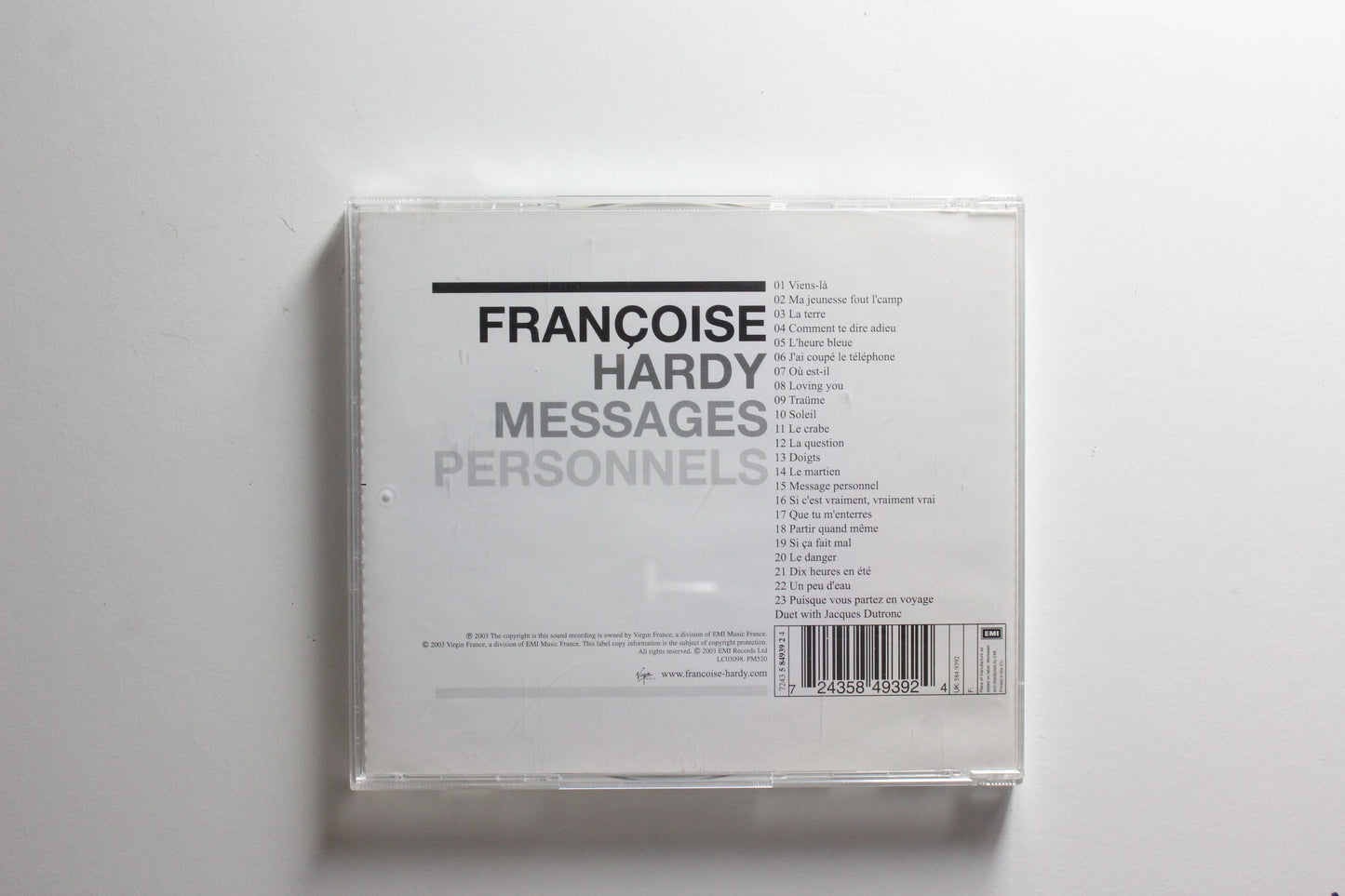Francoise Hardy - Messages Personnels (VG)