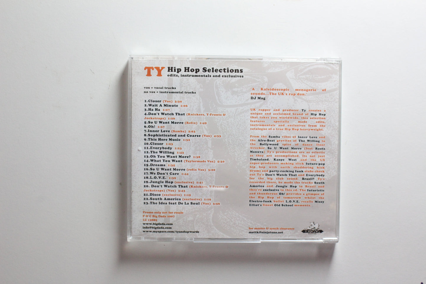 TY - Hip Hop Selections (NM-)
