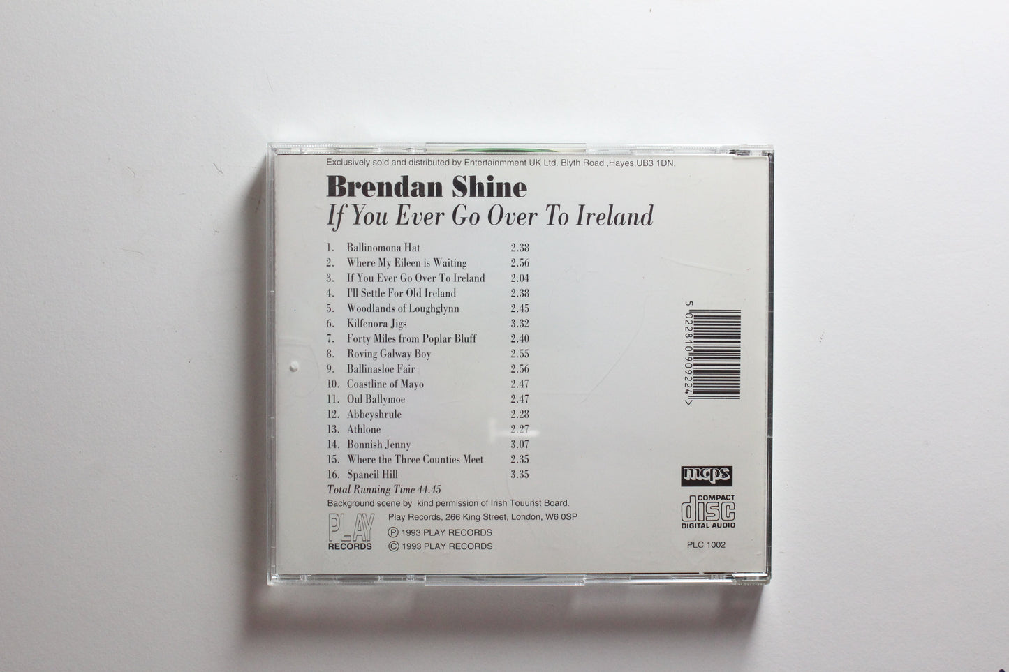 Brendan Shine - If You Ever Go Over To Ireland (VG-)