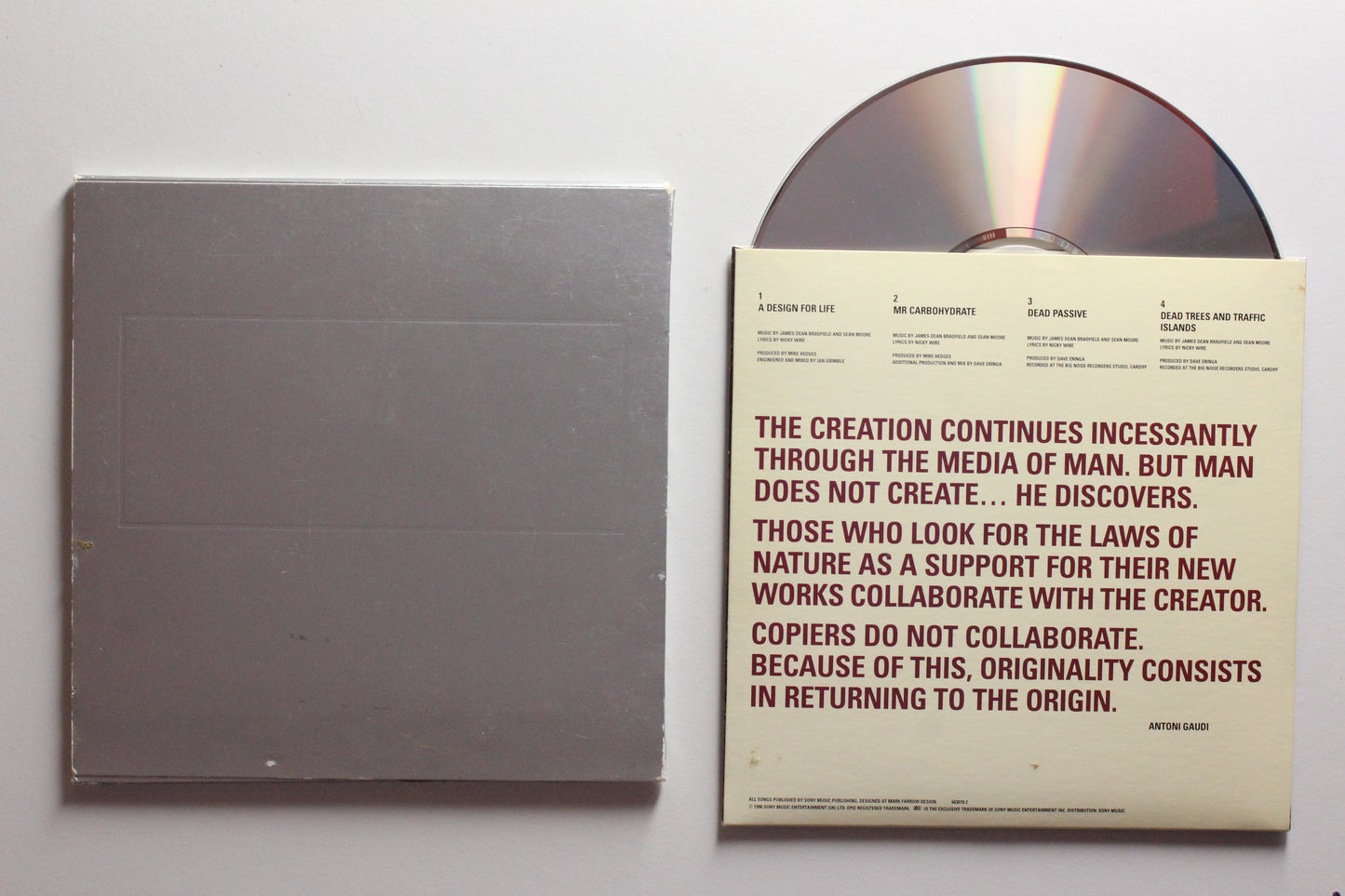 Manic Street Preachers - A Design For Life (VG)