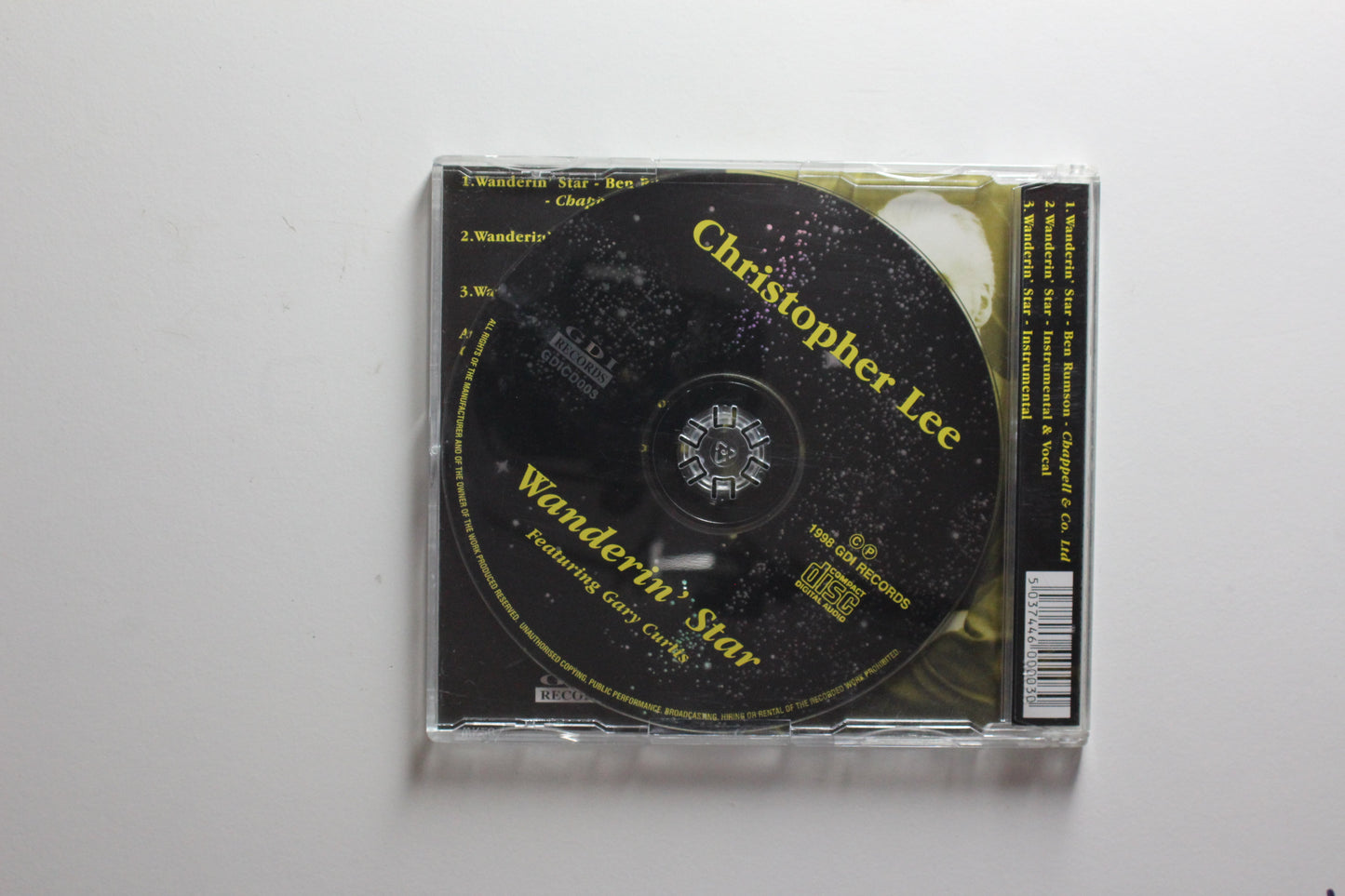 Christopher Lee - Wanderin' Star (VG+)