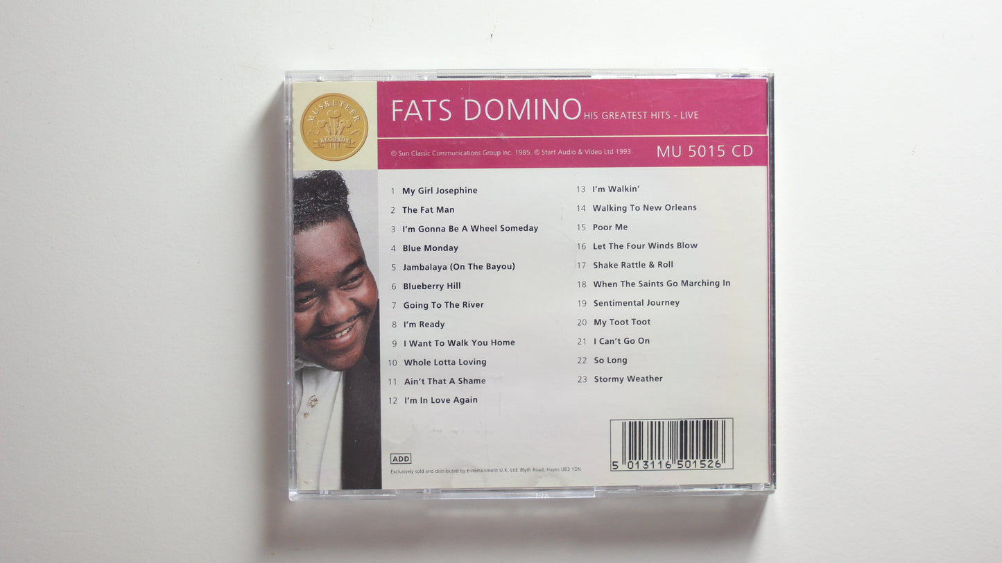 Fats Domino - His Greatest Hits - Live (VG+)