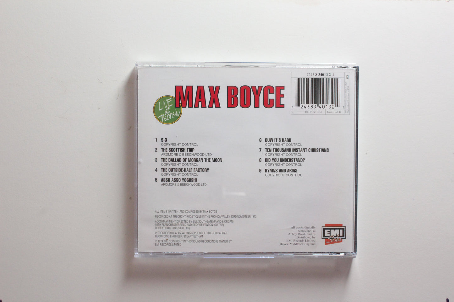 Max Boyce - Live At Treorchy (NM-)